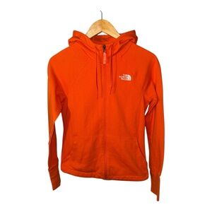 The North Face Orange Full Zip Hoodie S
